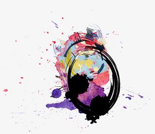 水墨喷墨效果免抠