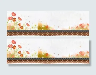 做旧灰色屋檐城墙墙壁横幅免抠