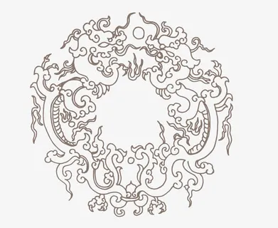 矢量中式圆形花纹边框PNG图片免抠 矢量中式圆形花纹边框PNG图片免抠