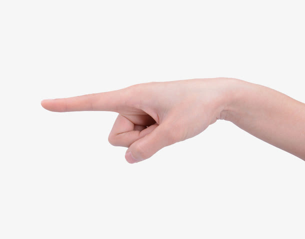 女士的手指向左侧手指方向免抠