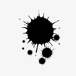 水墨笔刷笔画免抠