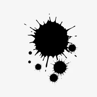 水墨笔刷笔画免抠