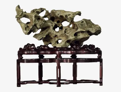 太湖奇石摆件免抠