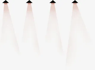 简约暖色灯光效果元素免抠