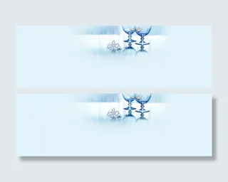 水杯清新皇冠背景banner