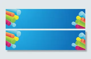 简约蓝色底纹banner背景高清