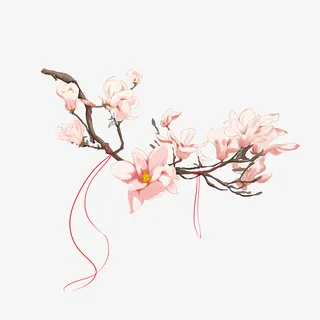 清新小花卡通插画17免抠