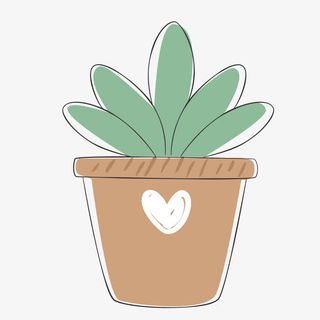 小清新绿色植物盆栽免抠