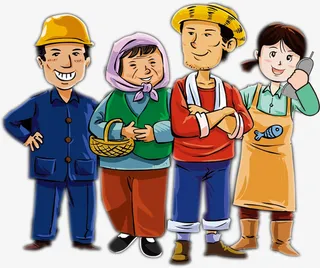 务工人员卡通图高清免扣素材免抠