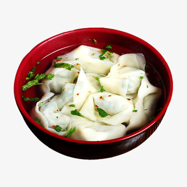 产品实物面食馄饨免抠