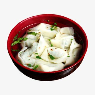 产品实物面食馄饨免抠