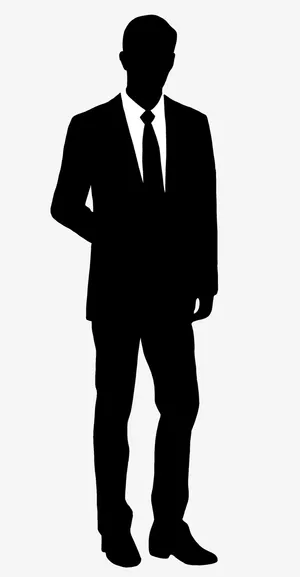 商务人士剪影免抠