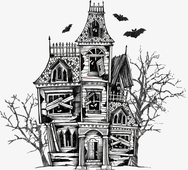 万圣节城堡免抠