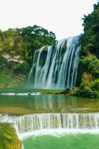 黄果树瀑布摄影免抠