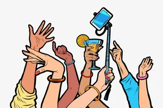 卡通手绘男人女人的手免抠