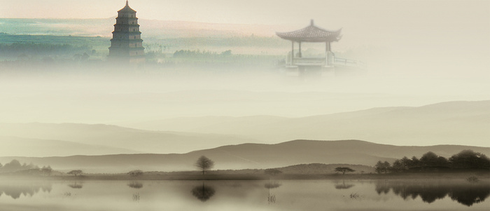 水墨画背景高清