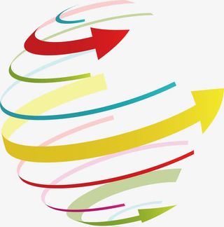 圆形的拉伸方向箭头免抠