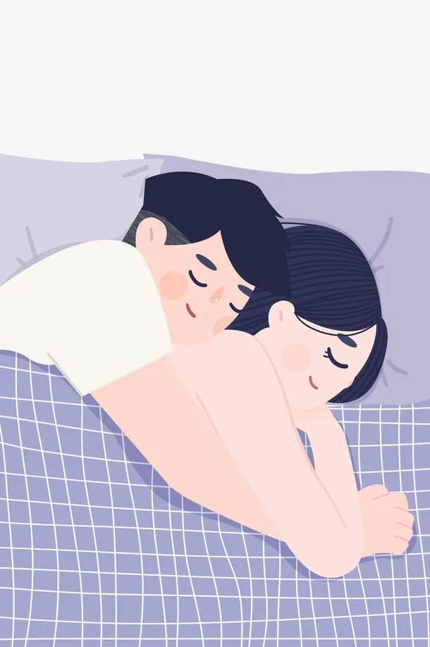 紫色免扣夫妻睡觉免抠