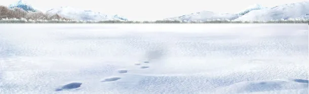 雪地雪山雪景免抠