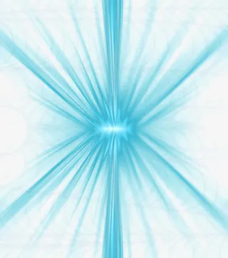 蓝色放射绚丽光效免抠