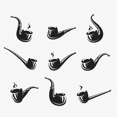矢量烟斗免抠