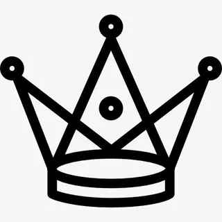 冠由高大的三角形小圈子图标免抠