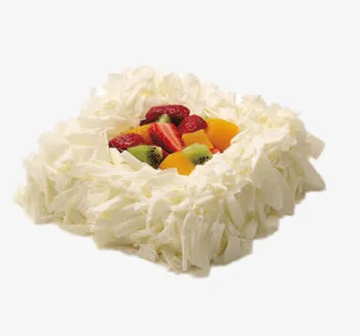 奶昔水果蛋糕免抠