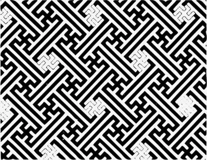 回形纹平铺图案免抠