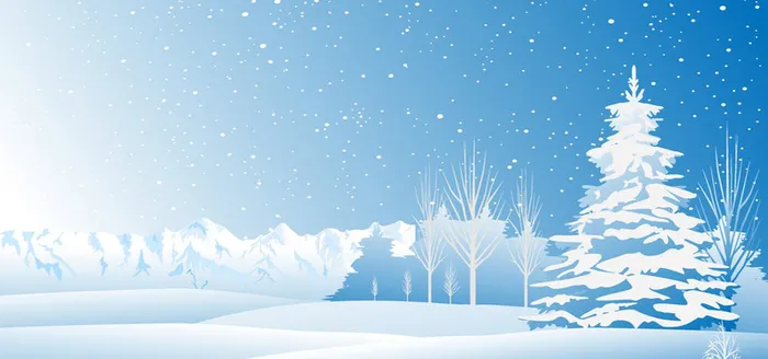 卡通雪景背景高清
