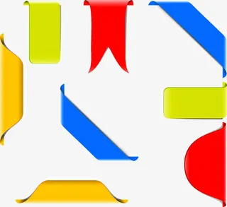 边角促销标签免抠