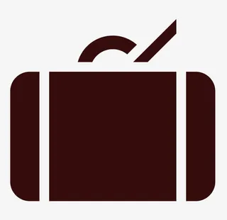 矢量环游世界箱子免抠