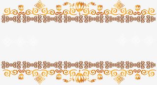 精美金色条纹免抠