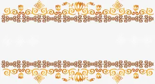 精美金色条纹免抠