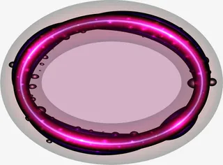 彩色光效边框免抠