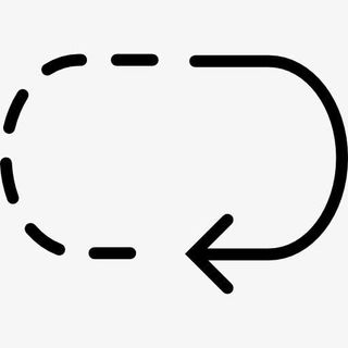 圆形箭头的虚线图标免抠