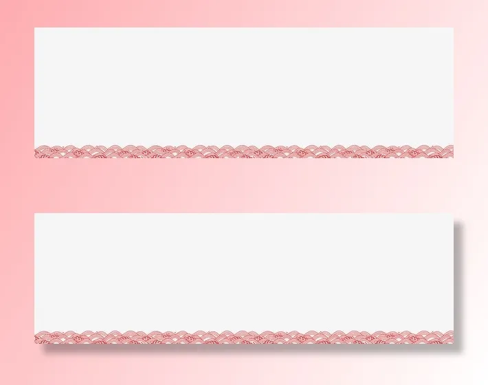 红色边框纹理免抠