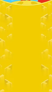 黄色立体几何活动促销H5背景图高清