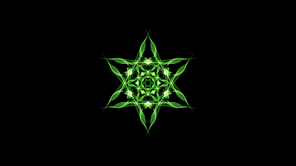 六芒星渐变底纹免抠