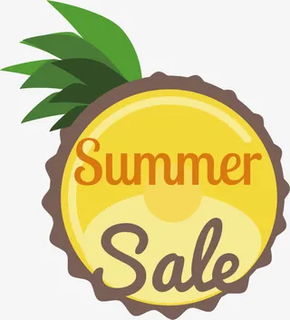 矢量创意啤酒瓶盖促销标签免抠