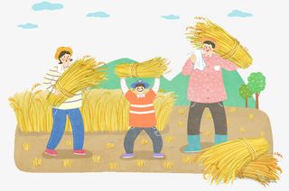 麦子卡通画免抠