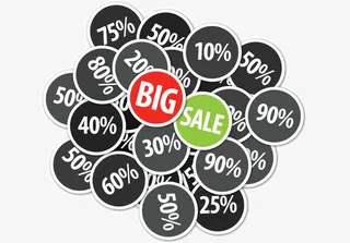 创意大促销标牌免抠