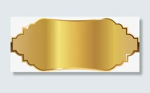 金色渐变标志免抠标签元素