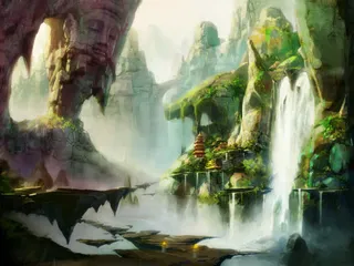 梦幻仙境海报宣传免抠