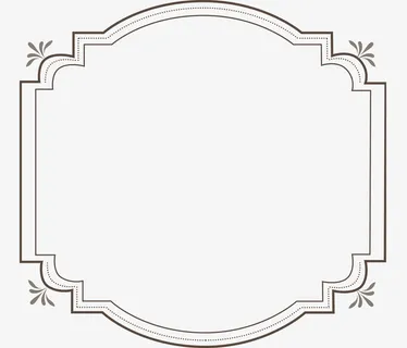 复古浪漫欧式花边边框免抠