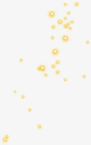 黄色星光双十一宣传海报免抠