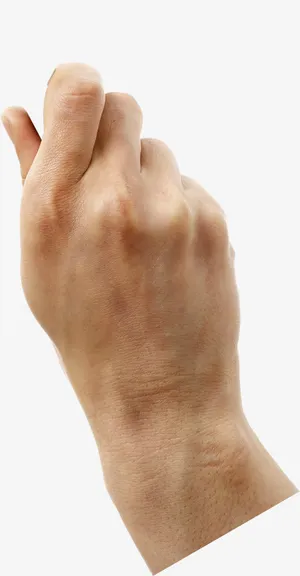 创意手绘拧紧的手势动作免抠