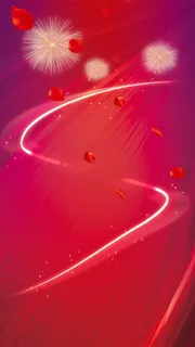 烟花s炫光红色渐变5H背景图高清