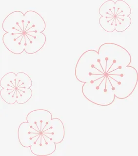 手绘花朵漂浮免抠 手绘花朵漂浮免抠