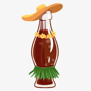 夏天拟人可乐元素免抠