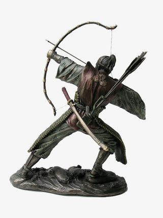 后羿射箭铜雕摄影免抠